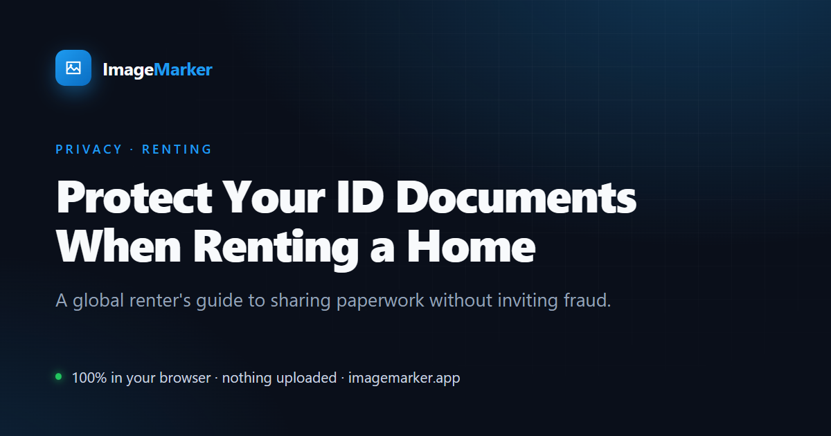 Protect your ID documents when renting an apartment